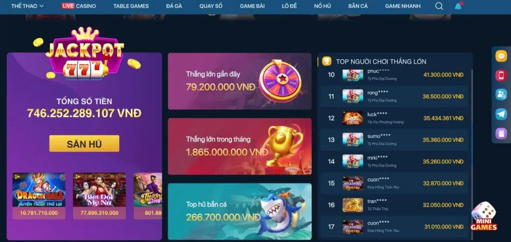Ra Mắt Trò Chơi Nổ Hũ Mới Với Jackpot Khủng Tại 188v vip